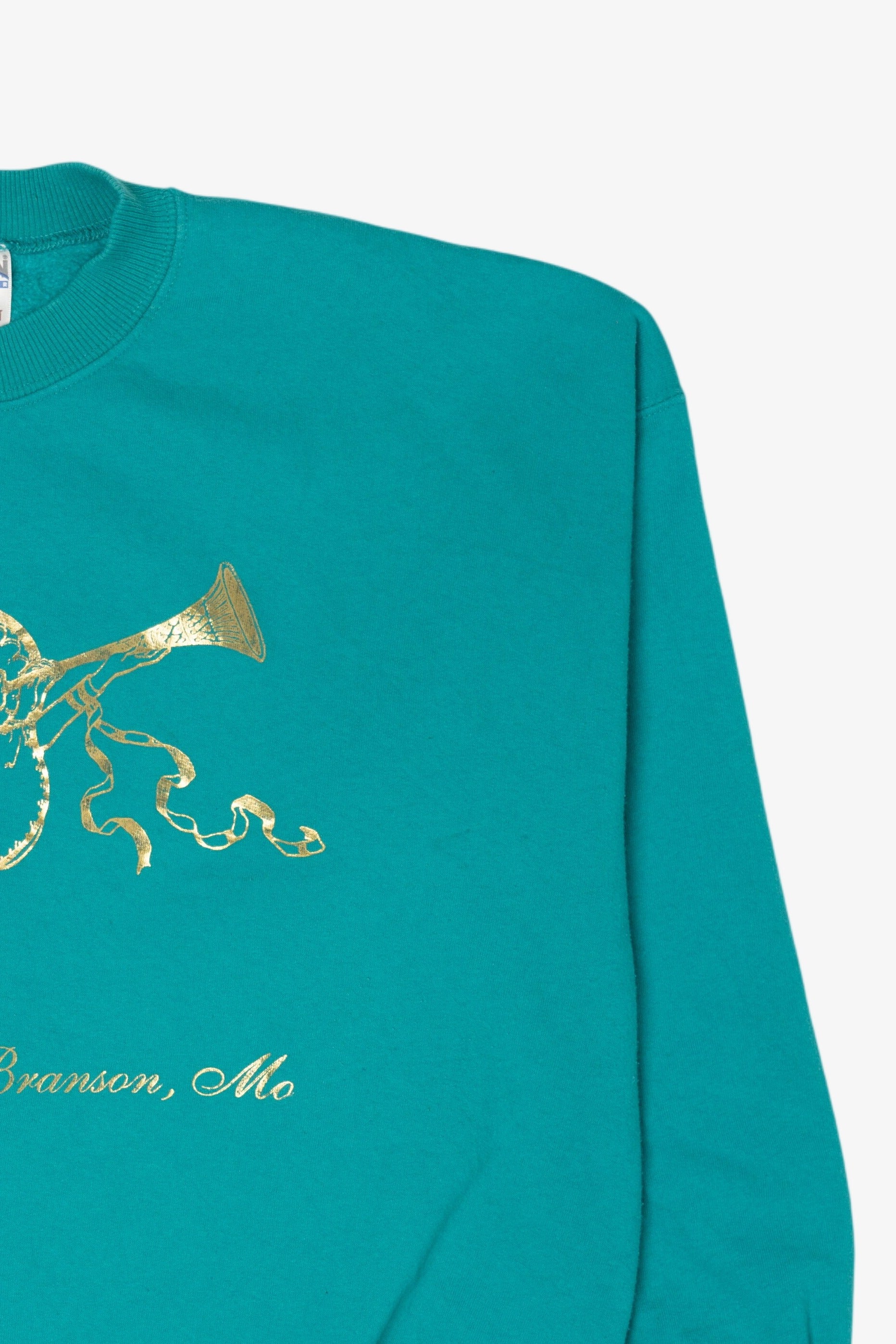 Vintage Aqua Gildan Angels Ugly Christmas Sweatshirt (2000s)