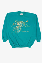 Vintage Aqua Gildan Angels Ugly Christmas Sweatshirt (2000s)