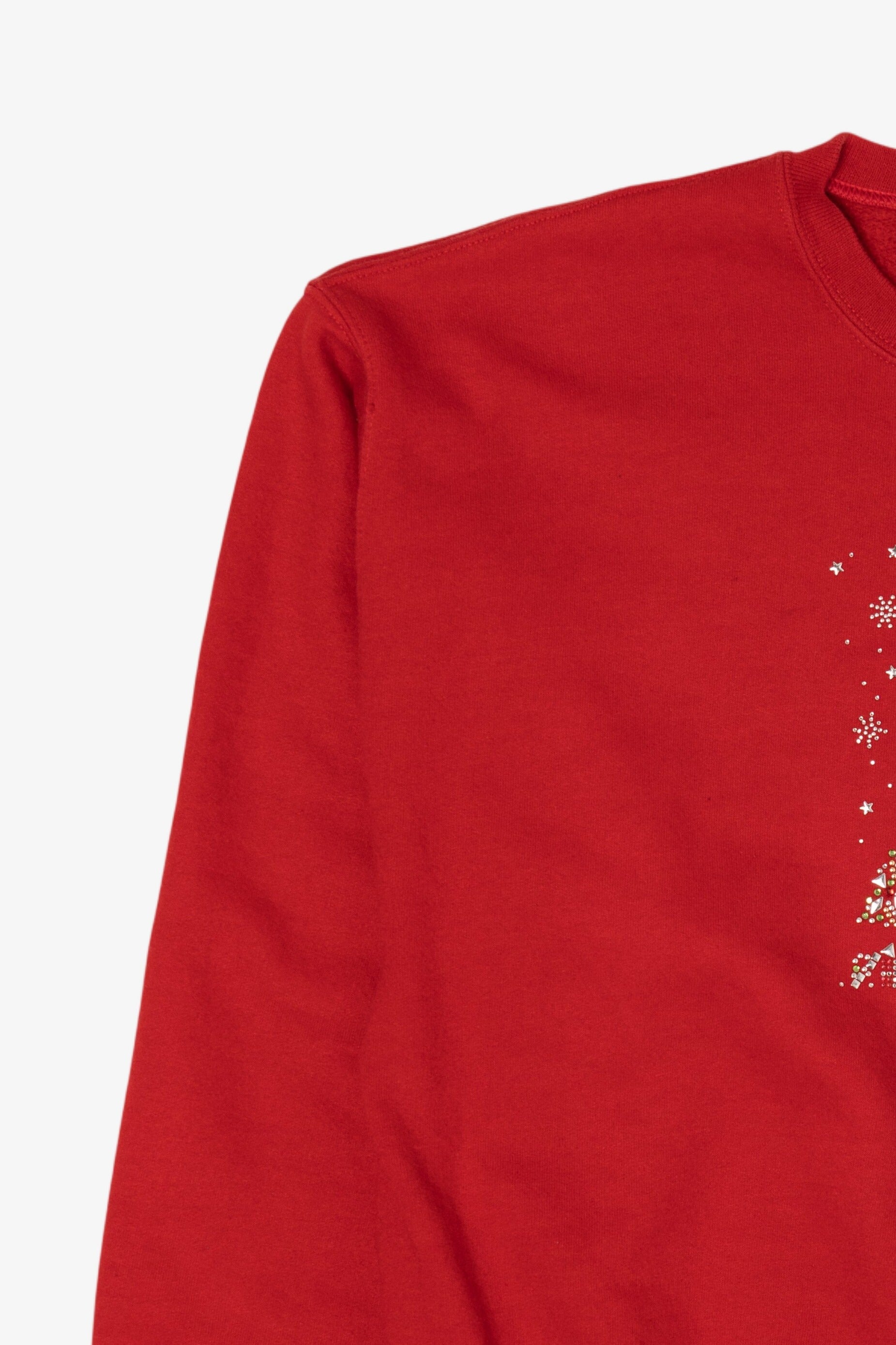 Vintage Red Jerzees Tree Ugly Christmas Sweatshirt (2000s)