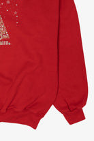 Vintage Red Jerzees Tree Ugly Christmas Sweatshirt (2000s)