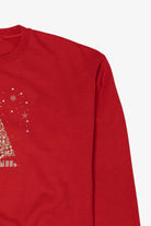Vintage Red Jerzees Tree Ugly Christmas Sweatshirt (2000s)