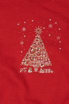 Vintage Red Jerzees Tree Ugly Christmas Sweatshirt (2000s)