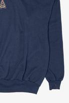 Vintage Navy Blue M&C Sportswear Trees Ugly Christmas Sweatshirt (2000s)