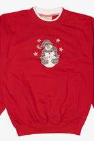 Vintage Red M&C Sportswear Snowmen Ugly Christmas Sweatshirt (2000s)