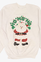 Vintage Tultex Santa "Ho Ho Ho" Raglan Ugly Christmas Sweatshirt (1990s)