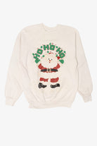 Vintage Tultex Santa "Ho Ho Ho" Raglan Ugly Christmas Sweatshirt (1990s)