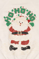 Vintage Tultex Santa "Ho Ho Ho" Raglan Ugly Christmas Sweatshirt (1990s)