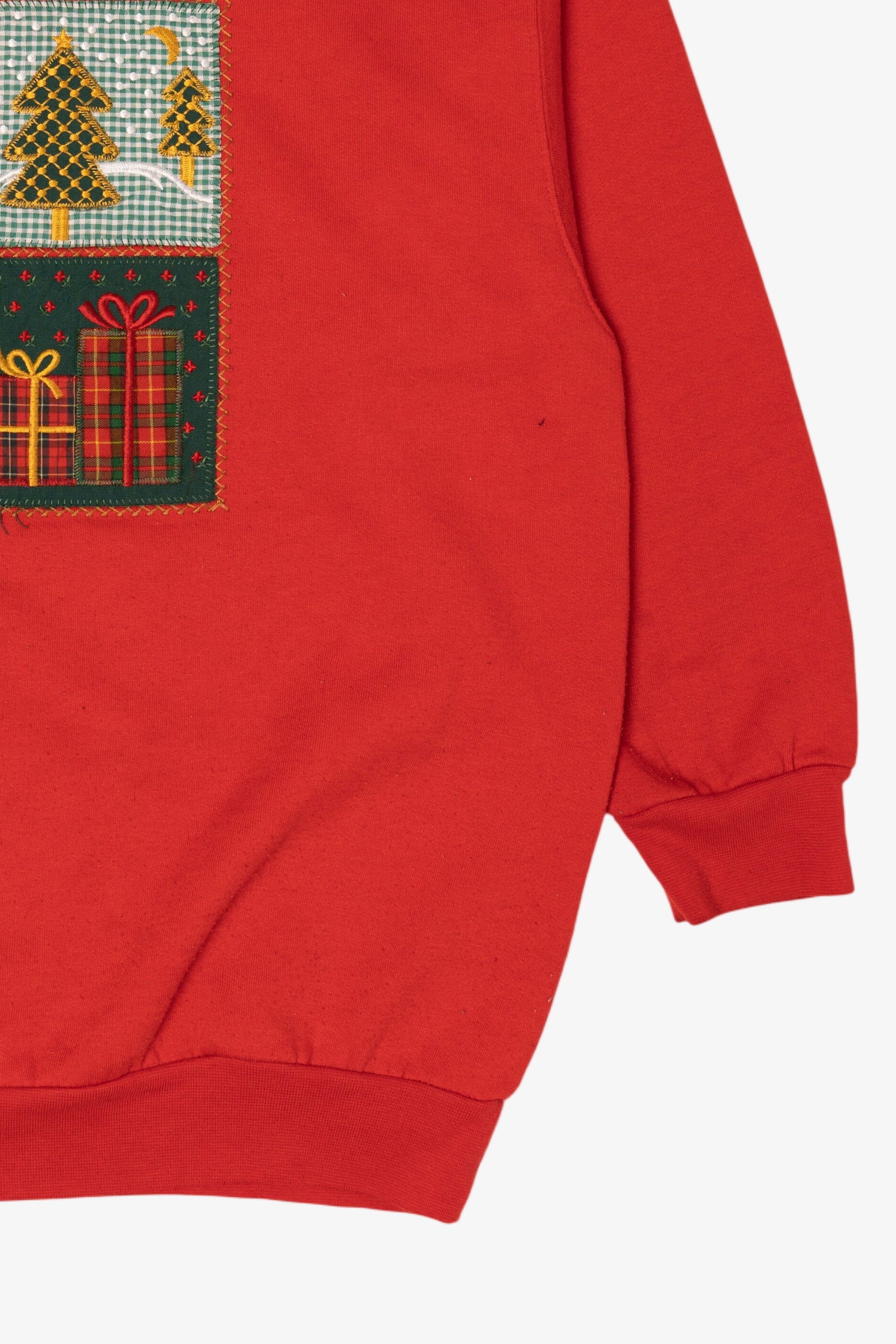 Vintage Red ID Distinctions Ugly Christmas Sweatshirt (2000s)