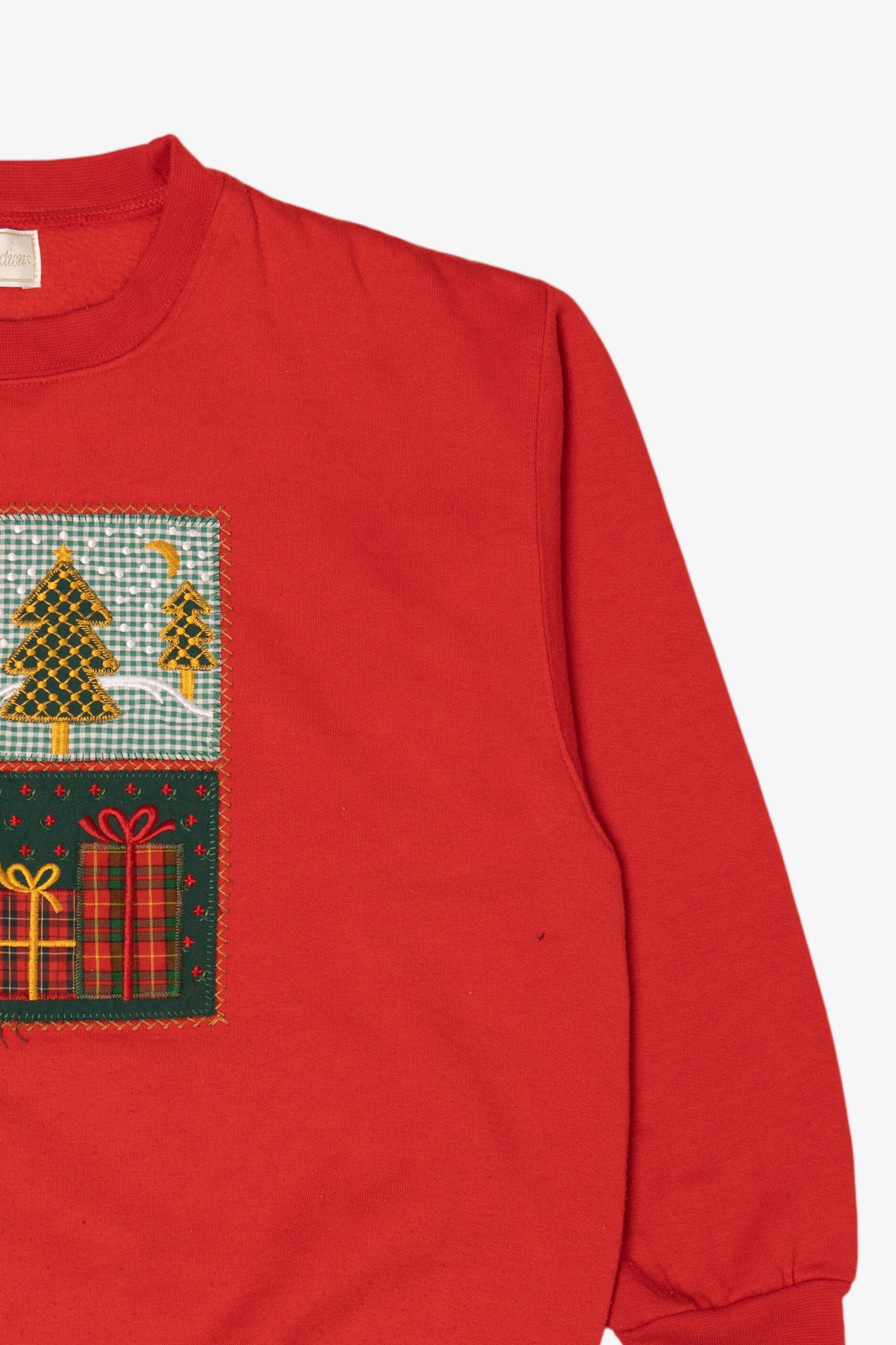Vintage Red ID Distinctions Ugly Christmas Sweatshirt (2000s)