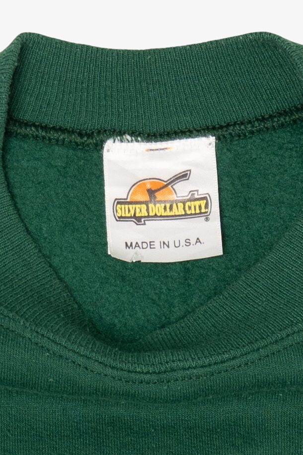 Vintage Green Silver Dollar City Bells Ugly Christmas Sweatshirt (1990s)