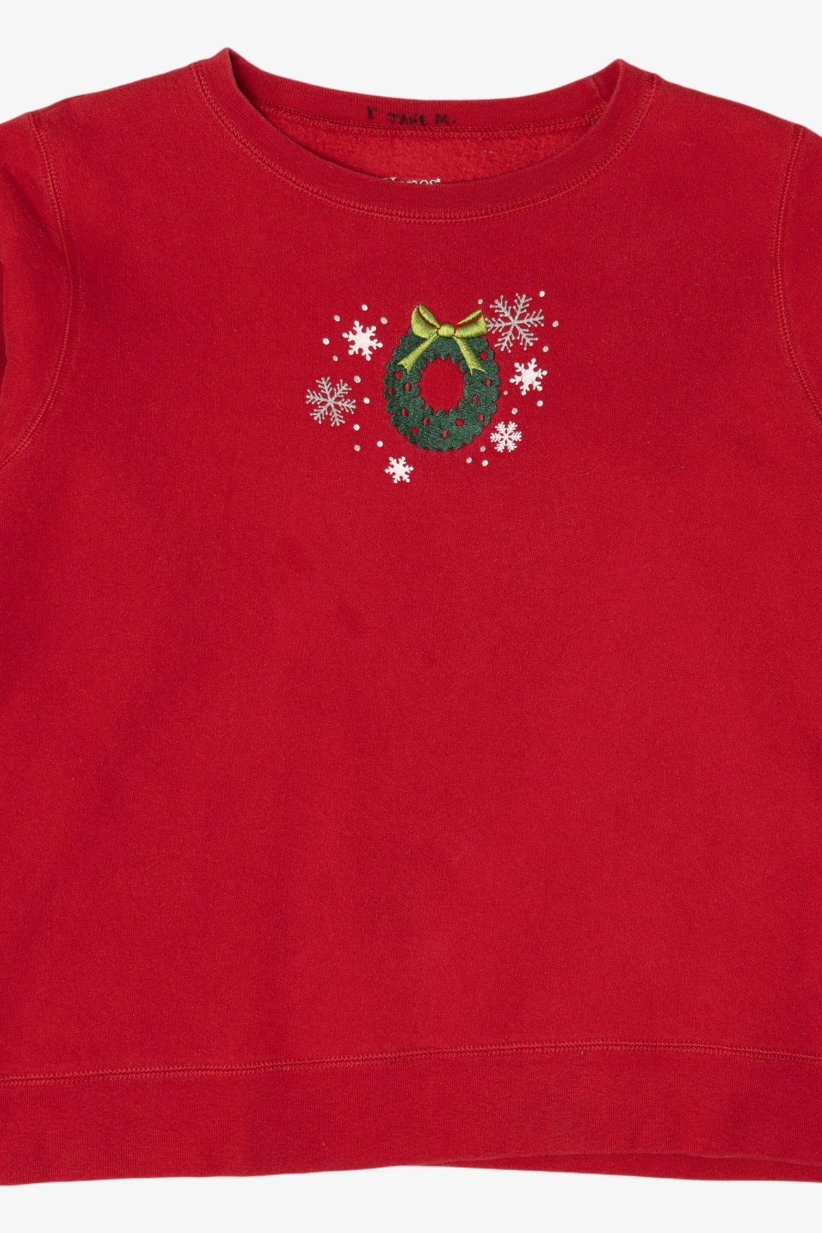 Red Hanes Wreaths Ugly Christmas Sweatshirt (2010s)