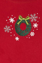 Red Hanes Wreaths Ugly Christmas Sweatshirt (2010s)