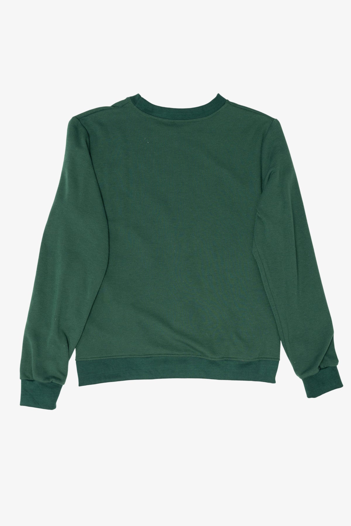 Dark Green Santa And Rudolph Ugly Christmas Sweatshirt (2010s)