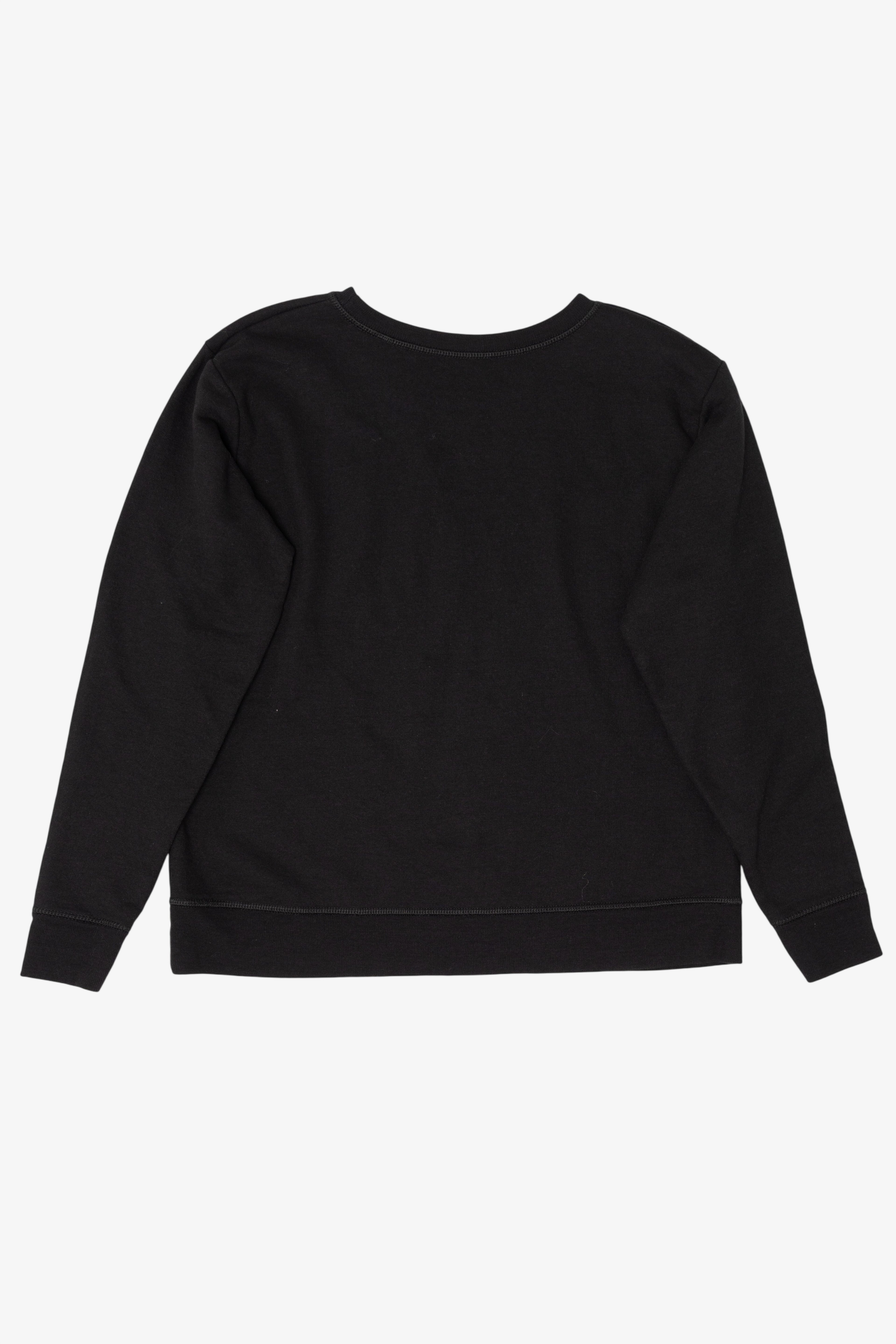 Black Hanes "Naughty Or Nice" Pixel Ugly Christmas Sweatshirt (2010s)