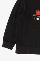 Vintage Black Classic Elements Poinsettias Ugly Christmas Sweatshirt (2000s)