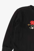 Vintage Black Classic Elements Poinsettias Ugly Christmas Sweatshirt (2000s)