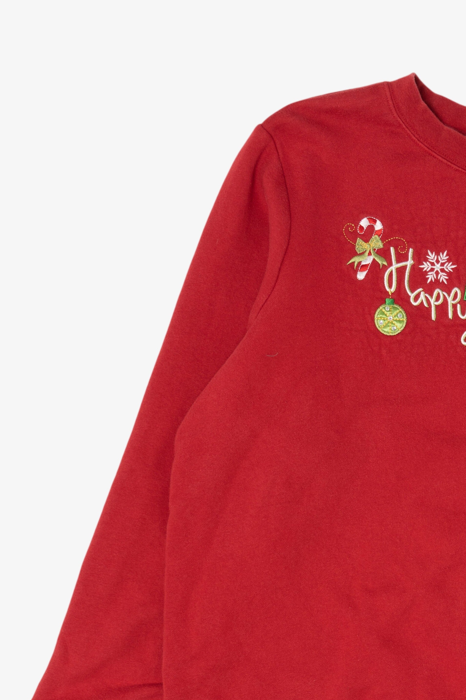 Red Holiday Editions "Happy Holidays" Ugly Christmas Sweatshirt (2010s)