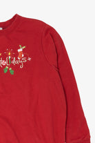 Red Holiday Editions "Happy Holidays" Ugly Christmas Sweatshirt (2010s)