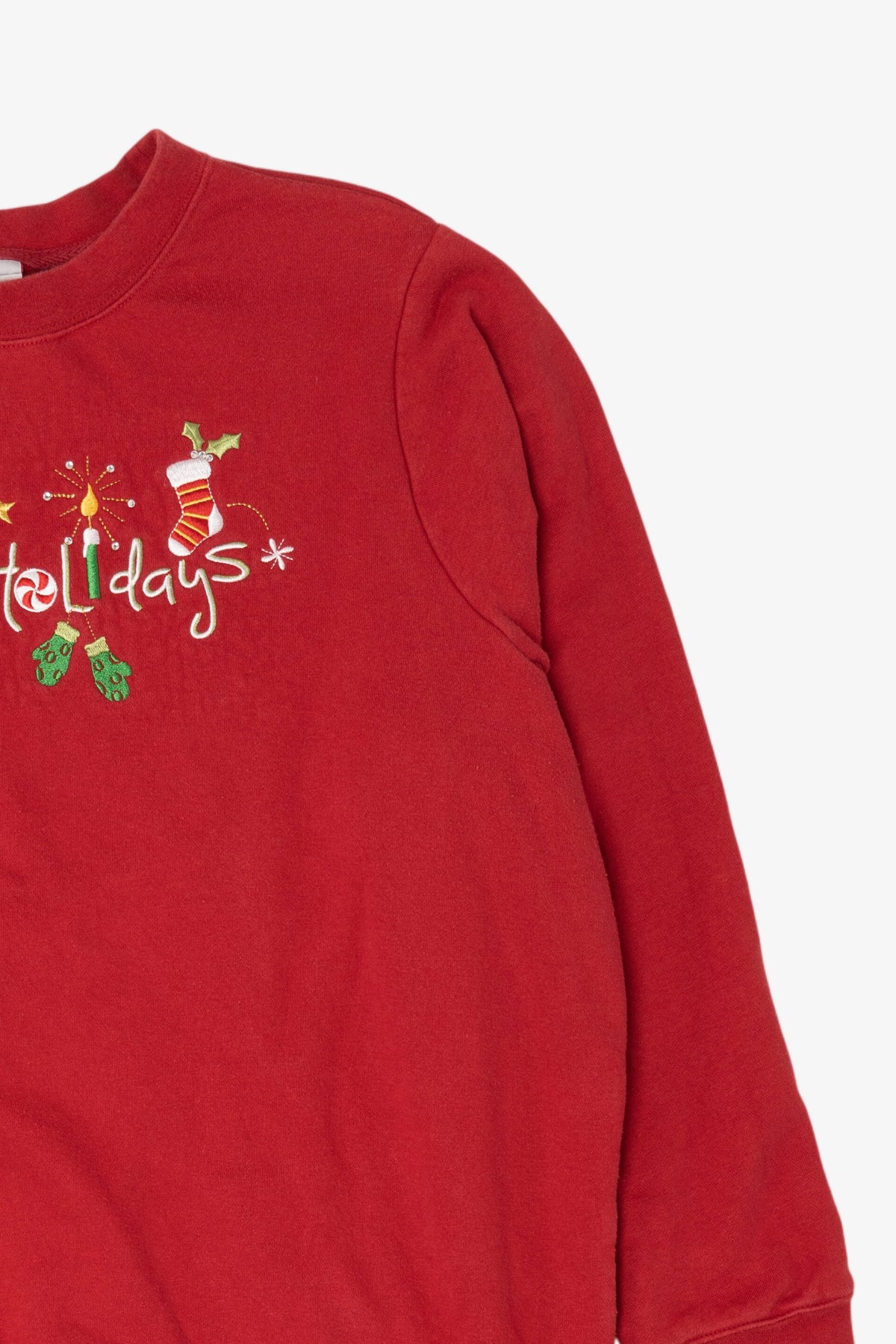 Red Holiday Editions "Happy Holidays" Ugly Christmas Sweatshirt (2010s)