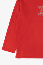 Red Sunburst Snowflake Ugly Christmas Sweatshirt (2010s)