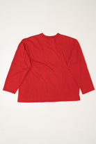 Red Sunburst Snowflake Ugly Christmas Sweatshirt (2010s)
