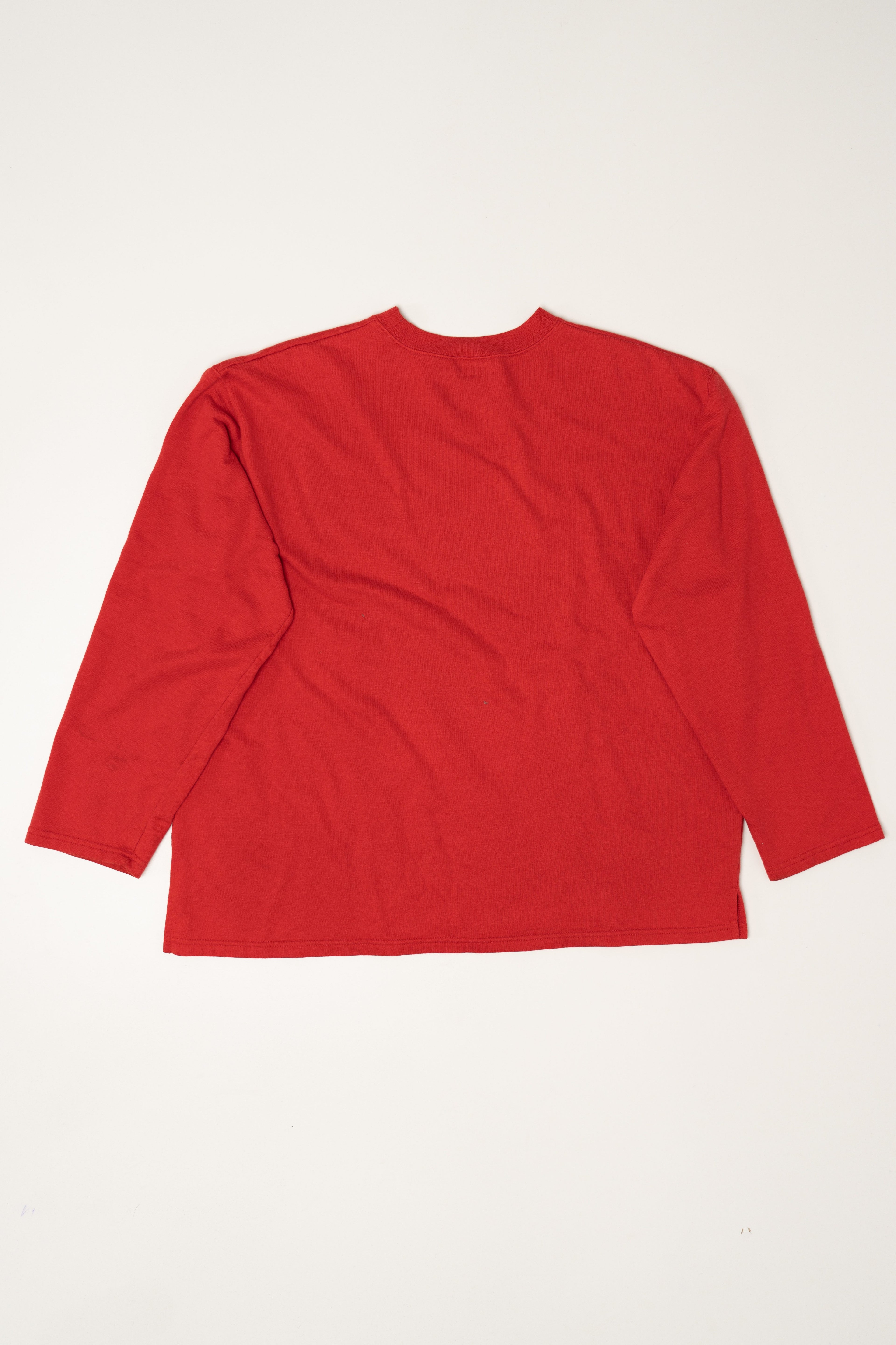Red Sunburst Snowflake Ugly Christmas Sweatshirt (2010s)