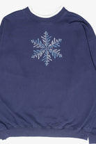 Snowflake Vintage Ugly Christmas Sweatshirt (1990s)