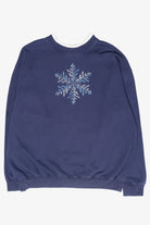 Snowflake Vintage Ugly Christmas Sweatshirt (1990s)