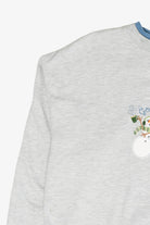 "Good Cheer" Snowmen Vintage Ugly Christmas Sweatshirt (1990s)