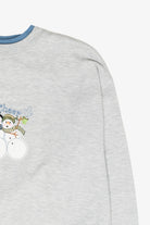 "Good Cheer" Snowmen Vintage Ugly Christmas Sweatshirt (1990s)