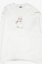 Studded Snowman Vintage Ugly Christmas Sweatshirt (1990s)