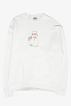 Studded Snowman Vintage Ugly Christmas Sweatshirt (1990s)