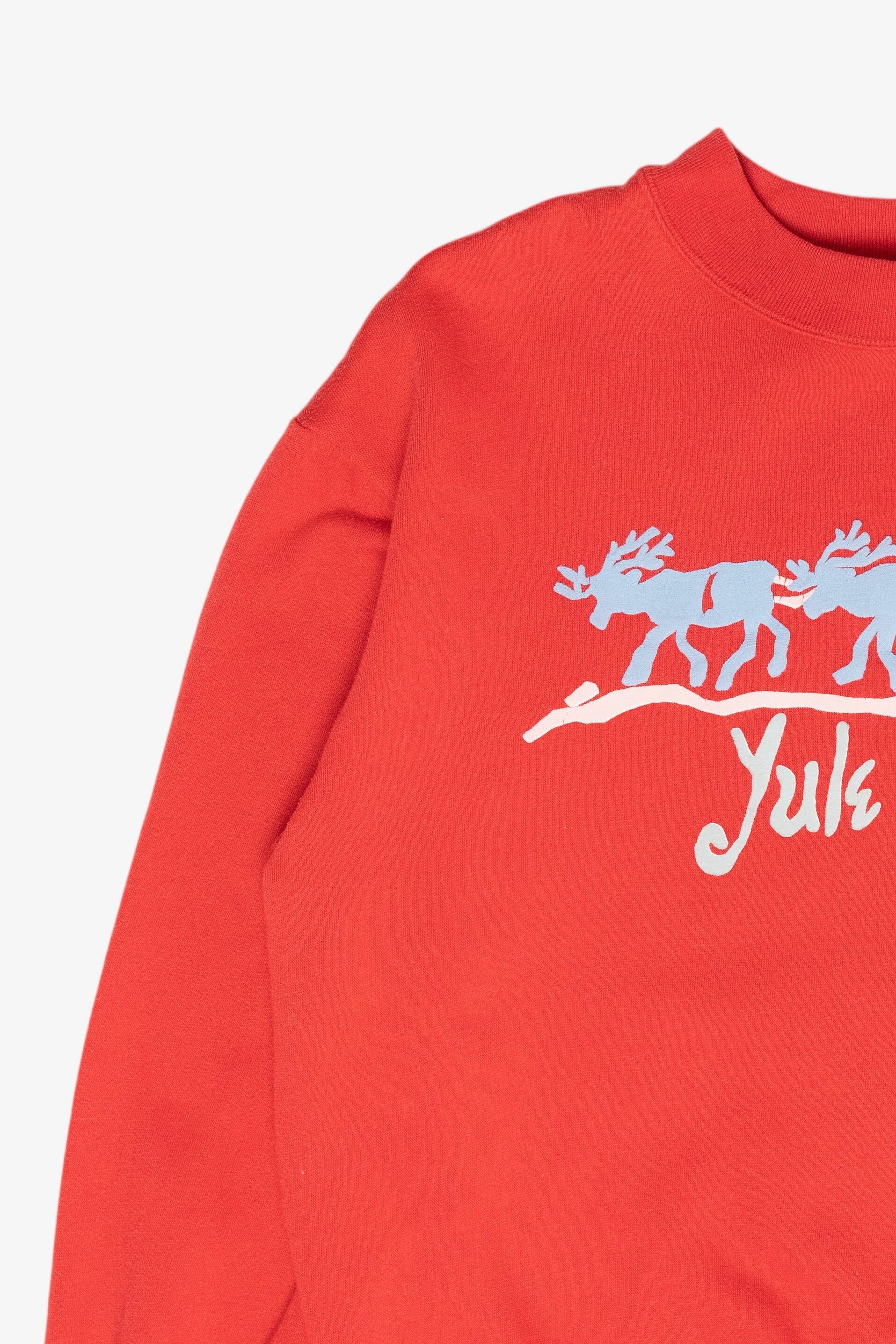 "Yule Train" Santa Sled Vintage Ugly Christmas Sweatshirt (1980s)