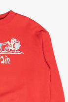 "Yule Train" Santa Sled Vintage Ugly Christmas Sweatshirt (1980s)