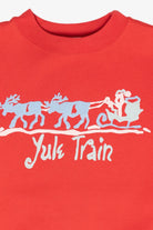 "Yule Train" Santa Sled Vintage Ugly Christmas Sweatshirt (1980s)