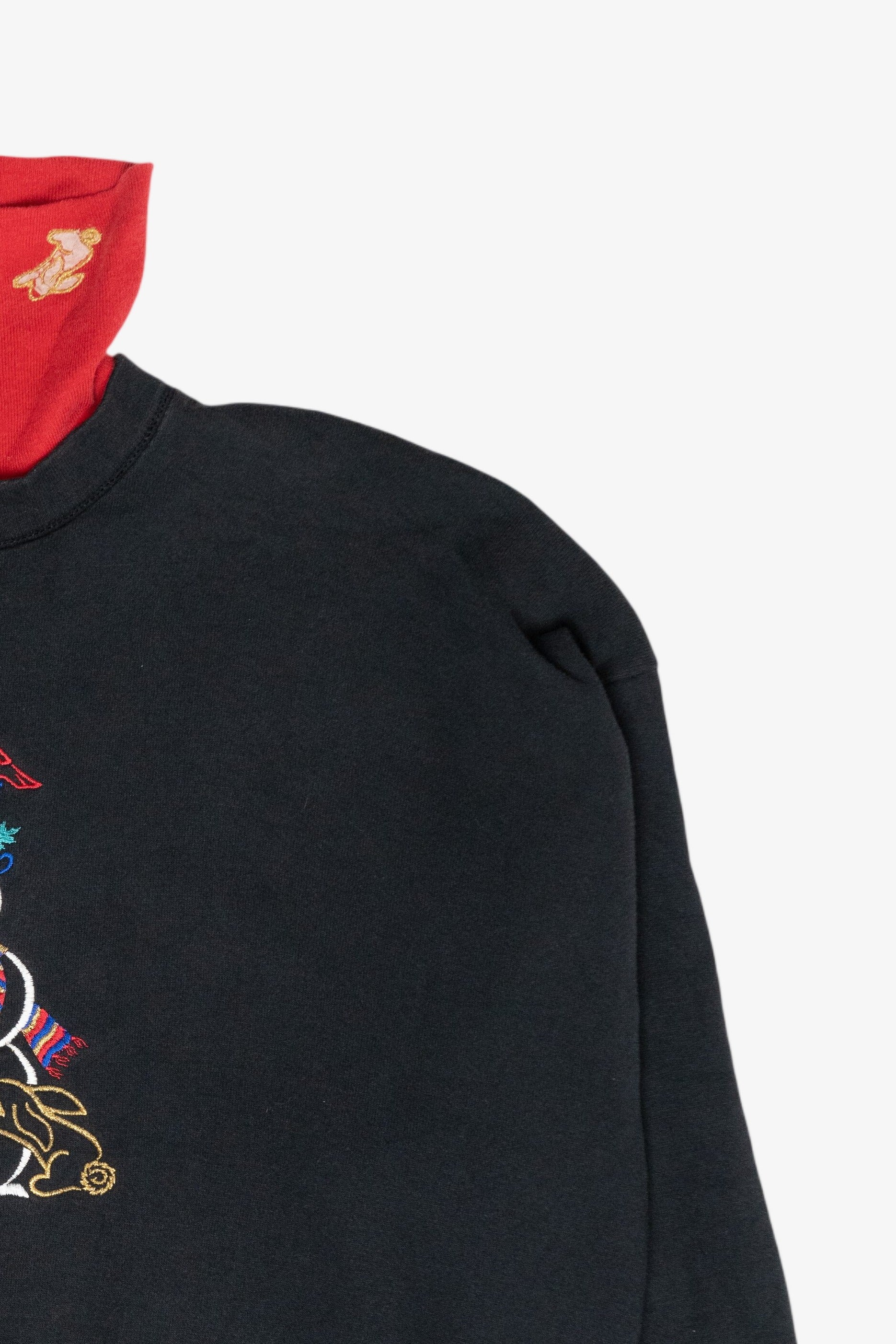 Abstract Snowman Vintage Ugly Christmas Sweatshirt (1990s)
