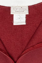 Snowflakes Vintage Ugly Christmas Partial Zip Sweatshirt (1990s)