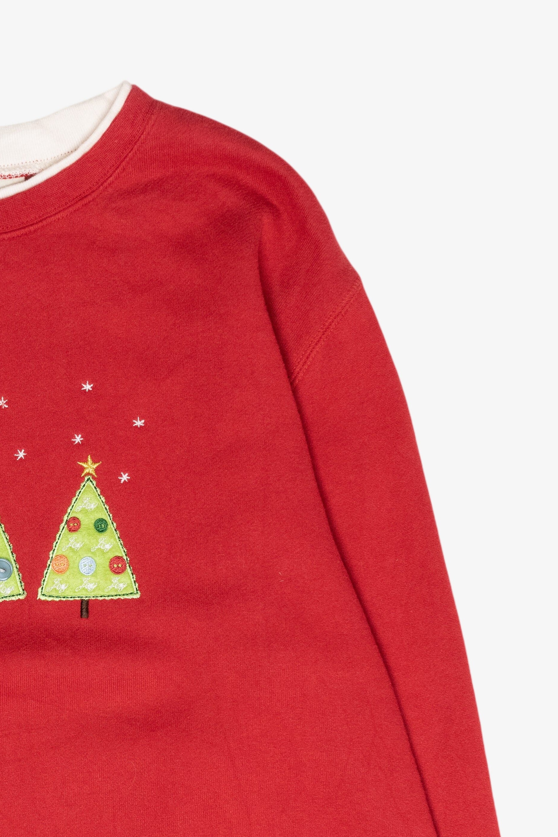 Jolly Trees Vintage Ugly Christmas Sweatshirt (1990s)