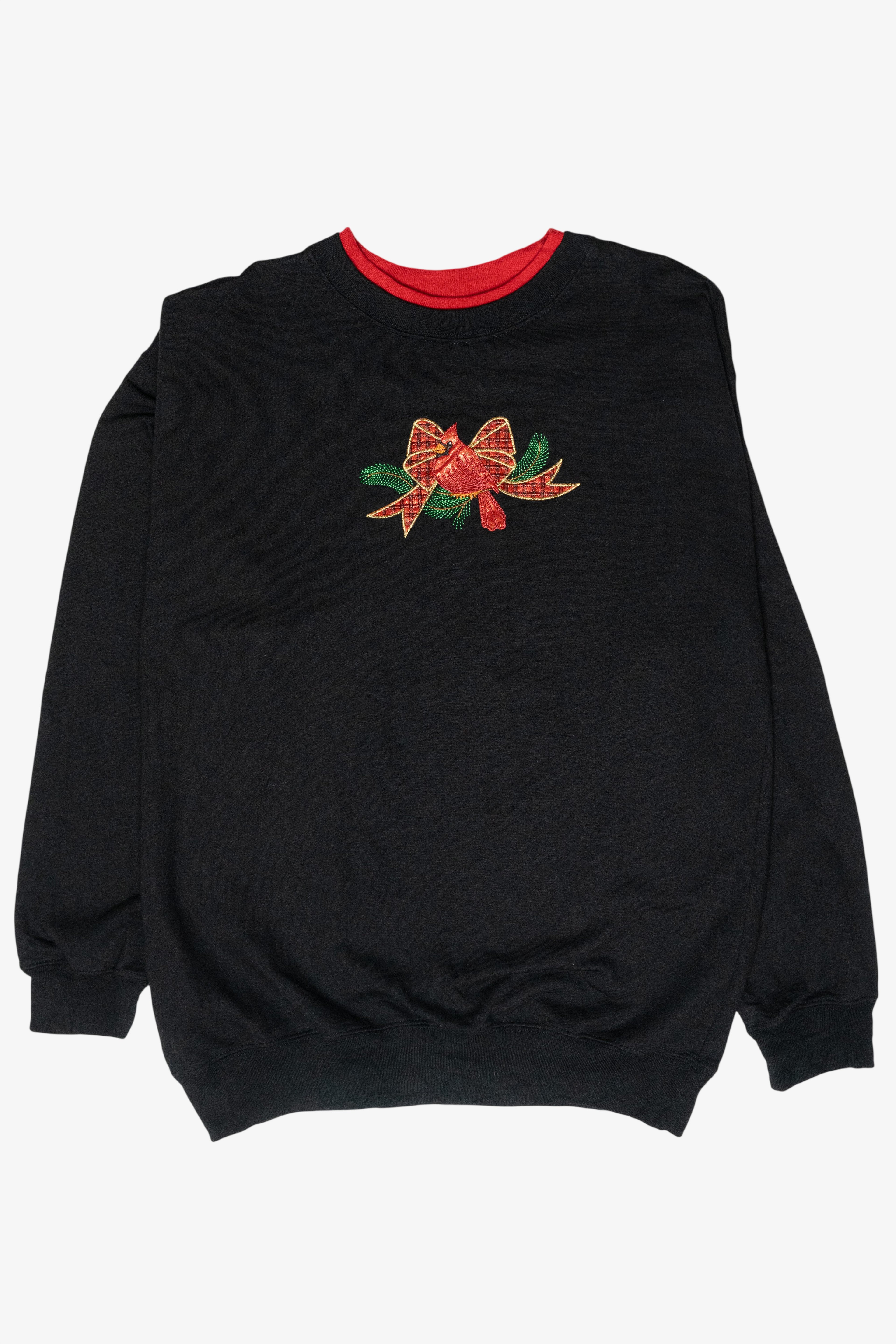 Cardinal Vintage Ugly Christmas Sweatshirt (1990s)