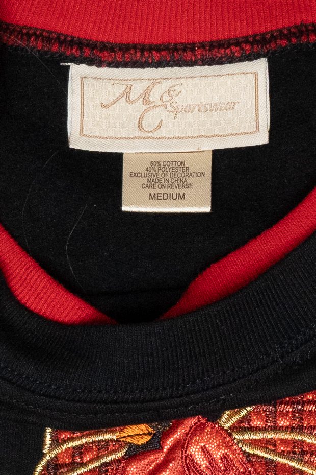 Cardinal Vintage Ugly Christmas Sweatshirt (1990s)
