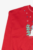 Snowmen Handmade Vintage Ugly Christmas Sweatshirt (1990s)