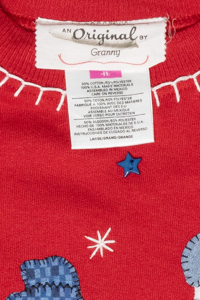 Snowmen Handmade Vintage Ugly Christmas Sweatshirt (1990s)