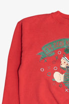 Vintage "I've Been Mistletoed" Bear Ugly Christmas Sweatshirt (1990s)