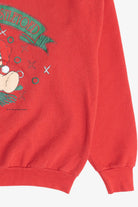 Vintage "I've Been Mistletoed" Bear Ugly Christmas Sweatshirt (1990s)