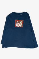 Snowman Friends Vintage Ugly Christmas Sweatshirt (1990s)