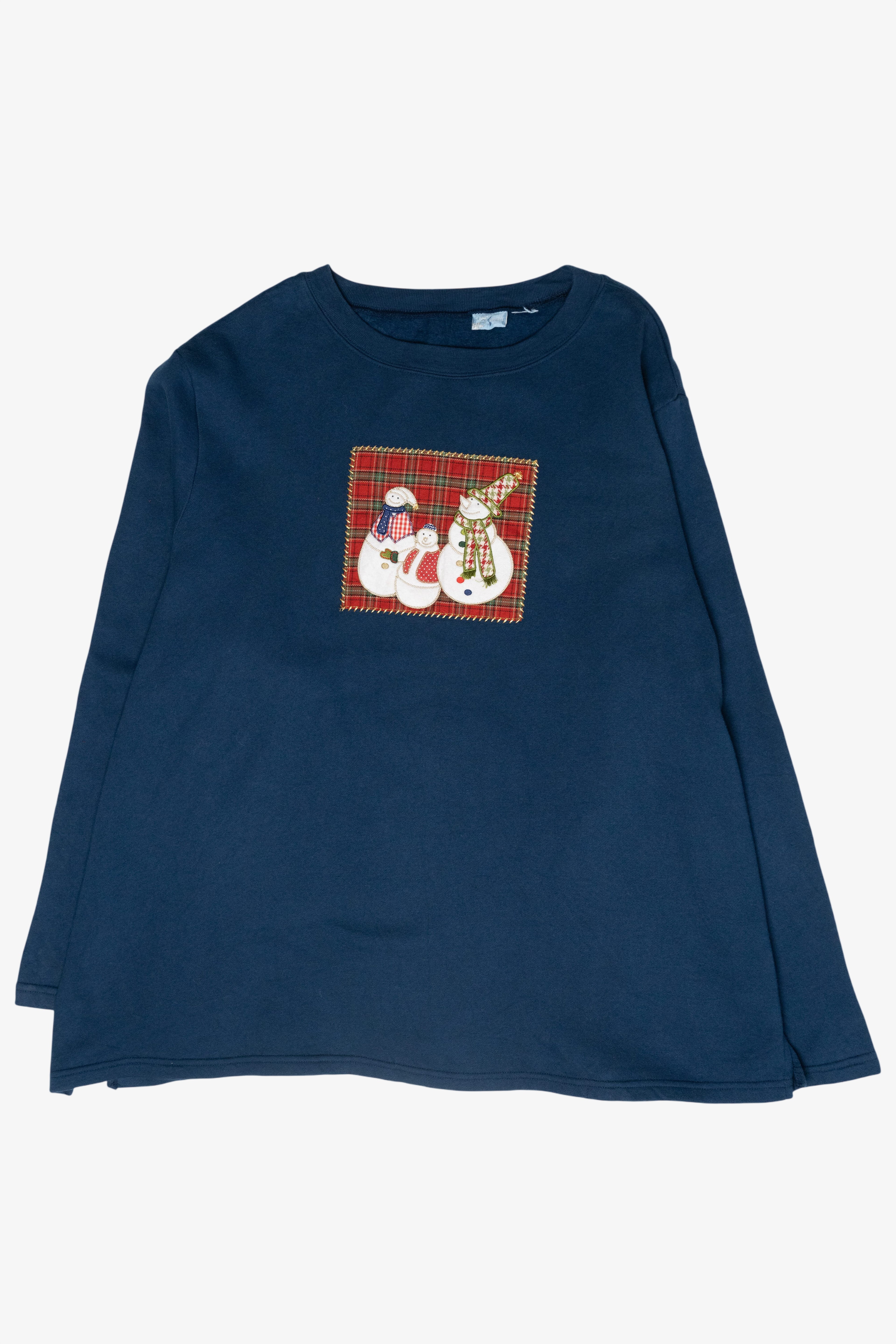 Snowman Friends Vintage Ugly Christmas Sweatshirt (1990s)