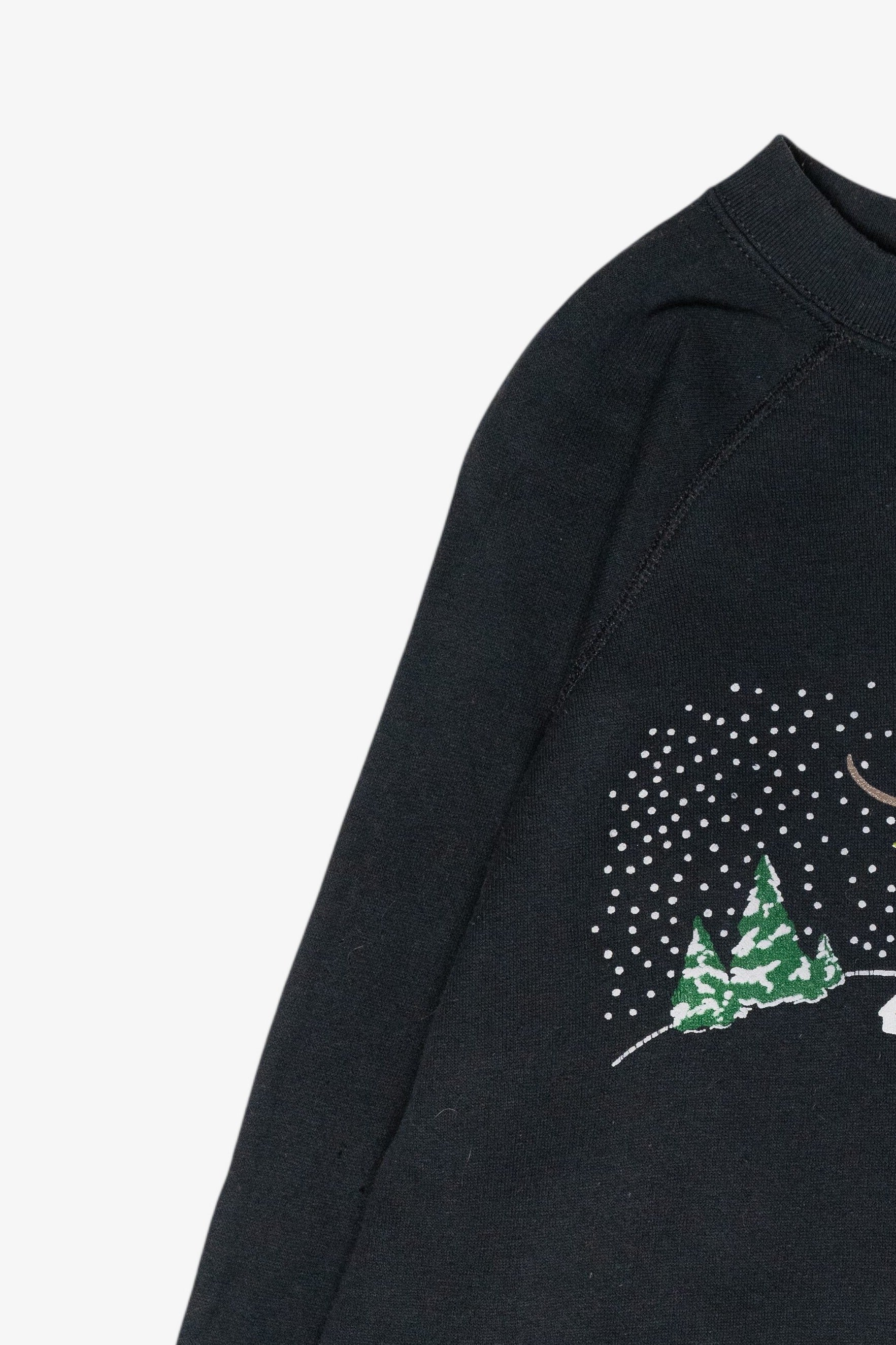 Prancing Reindeer Vintage Ugly Christmas Sweatshirt (1990s)
