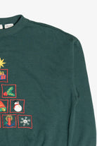 Vintage Embroidered Ugly Christmas Sweatshirt (1990s)