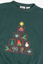 Vintage Embroidered Ugly Christmas Sweatshirt (1990s)