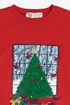 Vintage Christmas Tree In Window Ugly Christmas Sweatshirt (1990s)